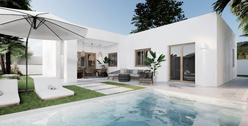 Vrijstaande bungalow in Aspe 1 2026 Huis kopen aan de Costa Blanca
