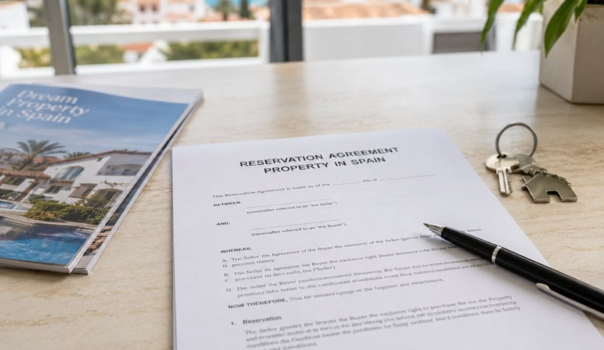 Reserveringscontract woning Spanje